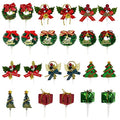 24pcs Christmas Cake Toppers O624