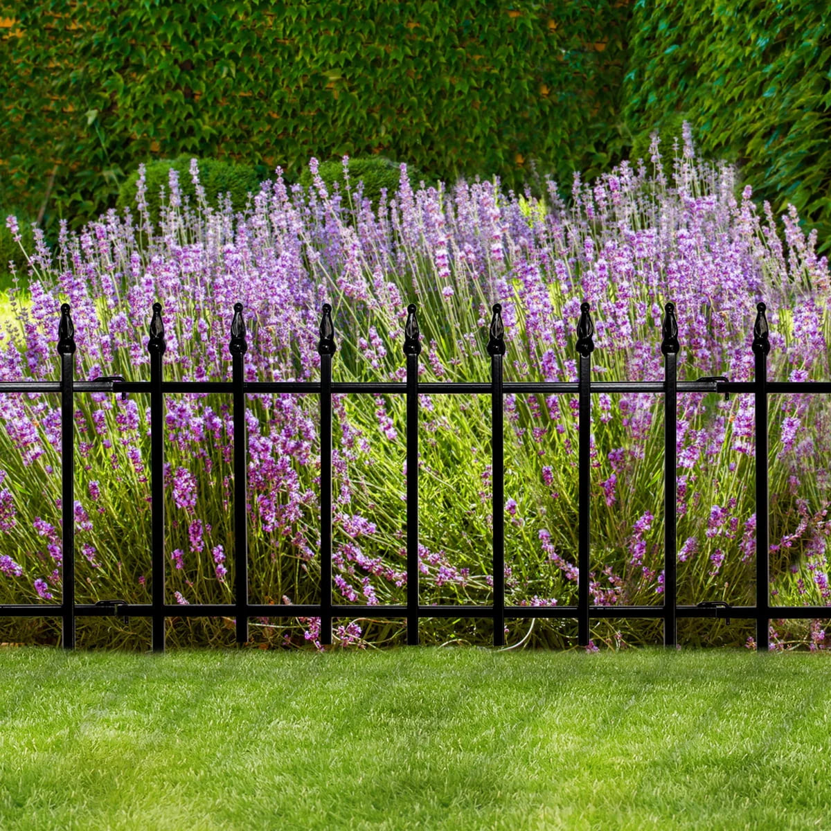 Black Powder Coated Steel Garden Border G660562