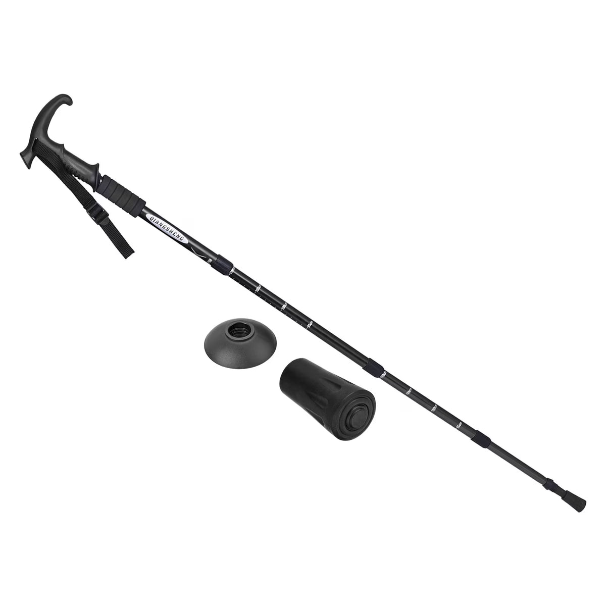 Black Collapsible Trekking Pole 43 Inch Y1878