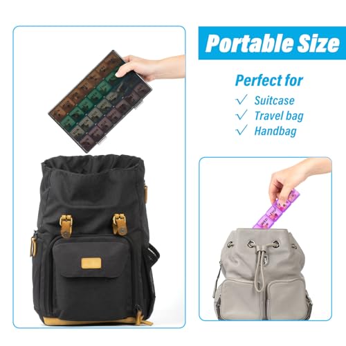 28 Day Pill Organizer with Travel Case M2599