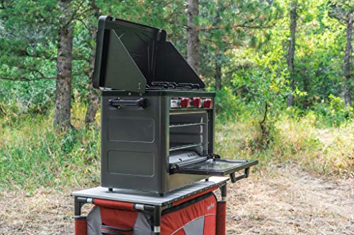 Stainless Steel Charcoal Gray Outdoor Camp Oven I7403
