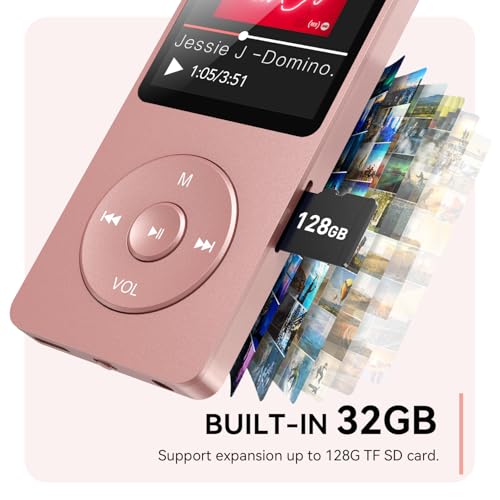 MP3 Player with Bluetooth, 1.8 inch Screen, 32GB D866