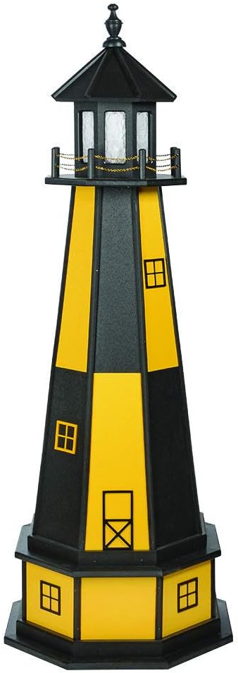 Decorative Lighthouse with Base Wood Turf Green Weatherwood A454