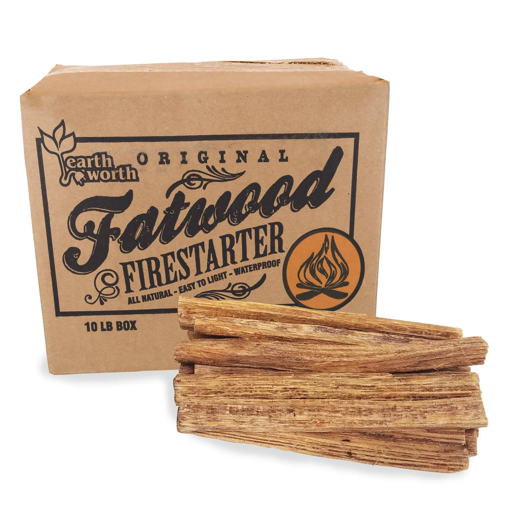Fatwood Firestarter Kindling Sticks 10 or 25 lb. Box A73698