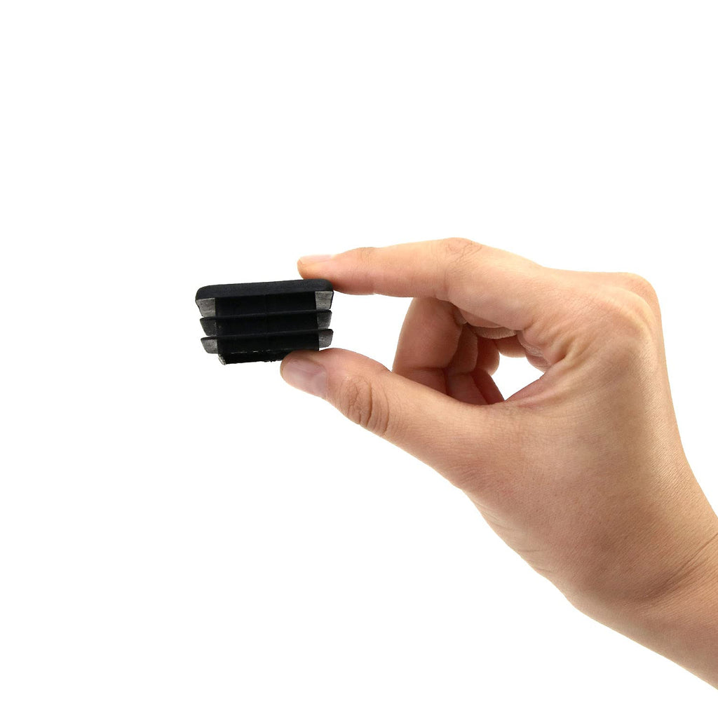 10 PCS Black Plastic Plug End Cap O695