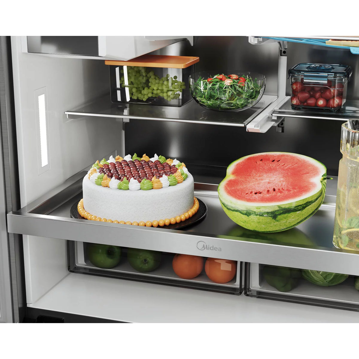 21.6-Cu. Ft. 4-Door French Door Refrigerator, Stainless Steel B335349