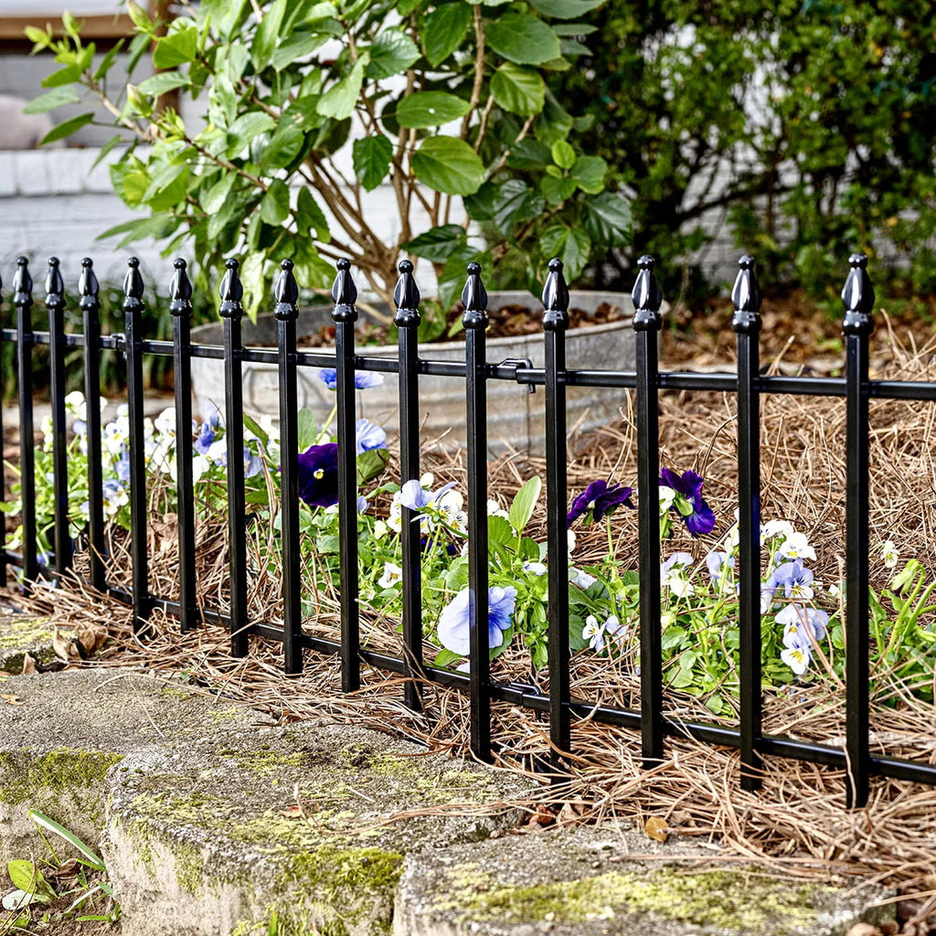 Black Powder Coated Steel Garden Border G660562