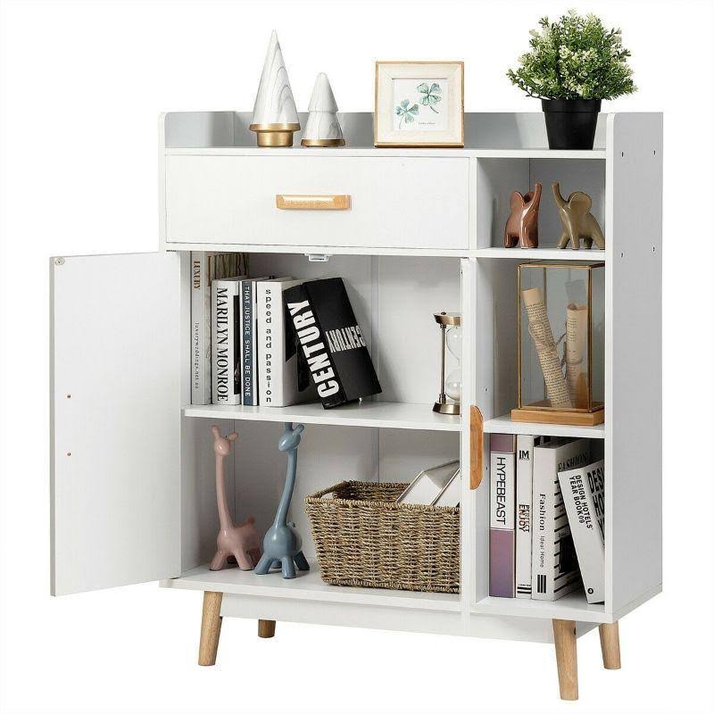 Floor Storage Cabinet Free Standing Cupboard Chest F858