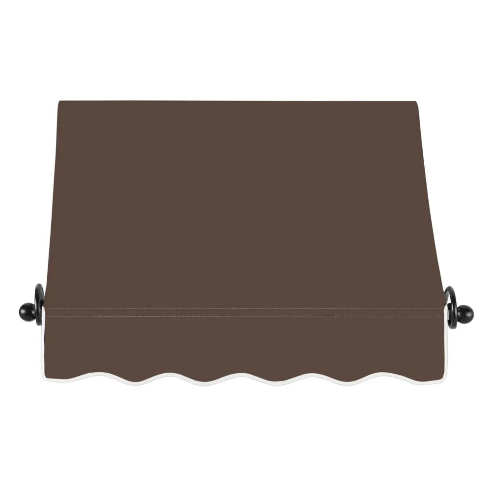 3.375 ft Fixed Awning Acrylic Fabric, Brown A297