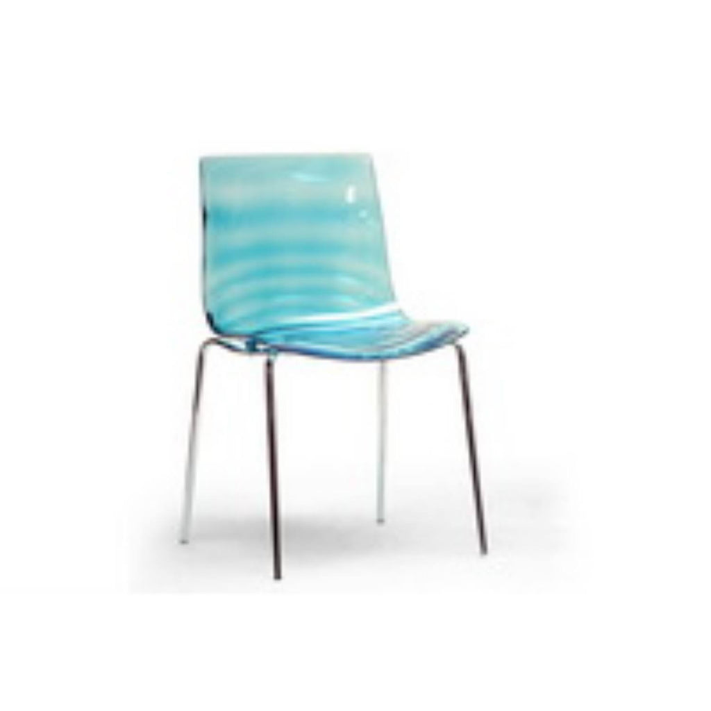 Blue Plastic Dining Chair (Set of 2) U85147