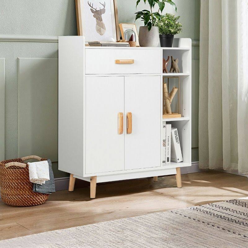 Floor Storage Cabinet Free Standing Cupboard Chest F858