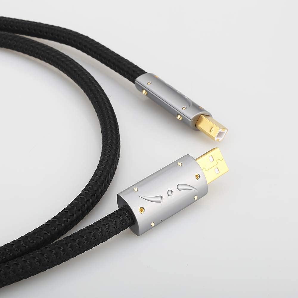 Silver Plated OFC USB Audio Cable 3.3FT/1M Y170624