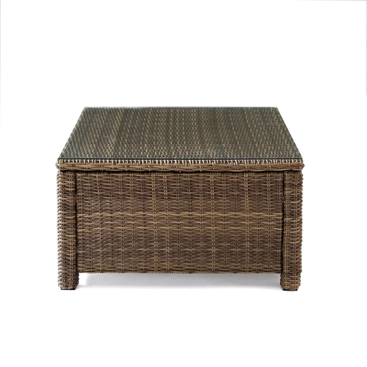 5 Piece Fabric Patio Sectional Set in Brown and Navy Z158013