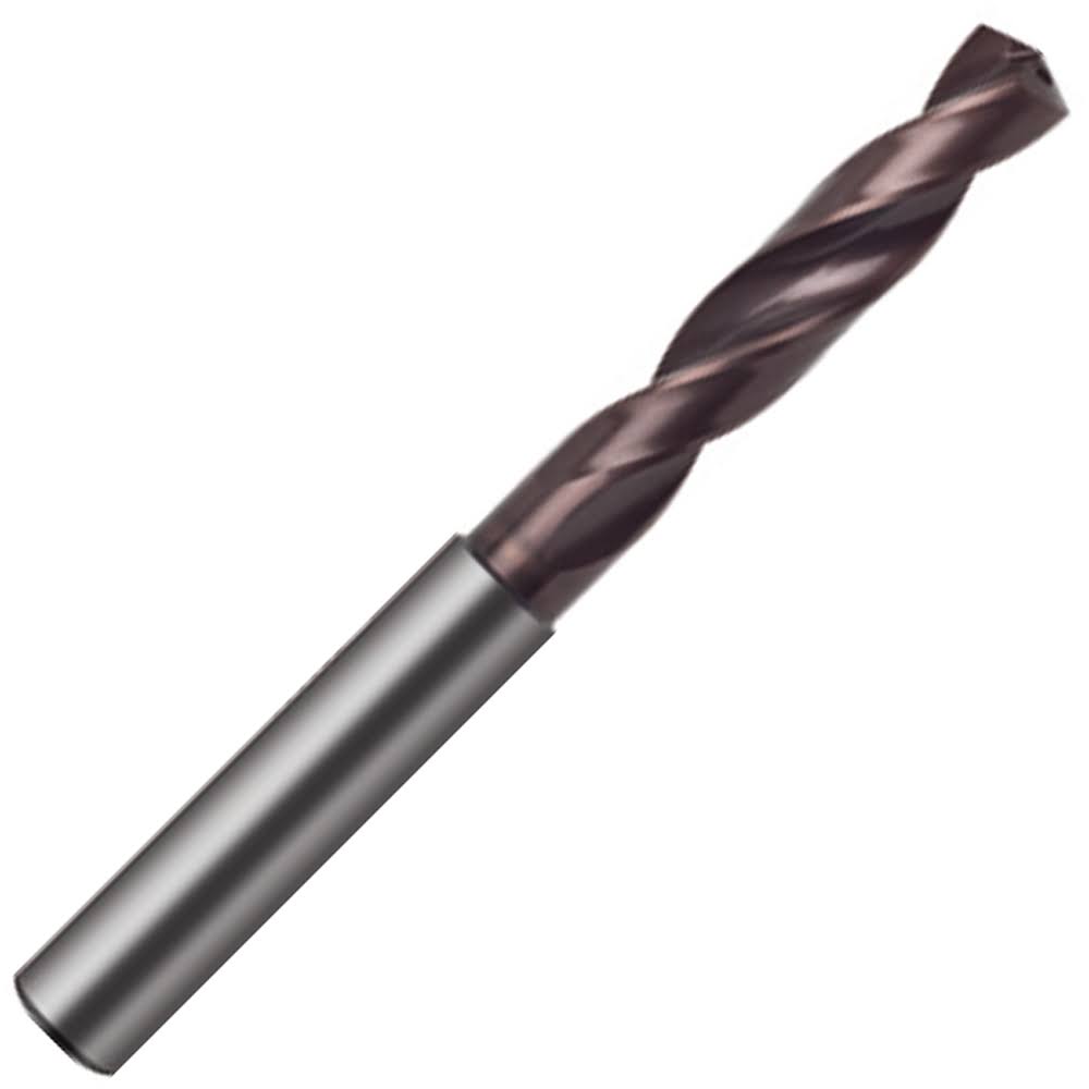 15.2mm Carbide Coolant Fed Drill with Reinforced Straight Shank, 65mm LOC L244