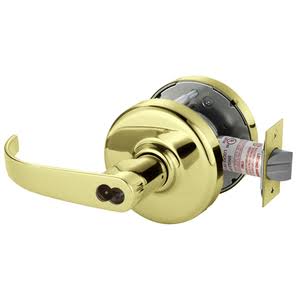 Bright Brass Cylindrical Lock Z6370