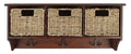 Cherry Hanging 3 Basket Wall Rack R231