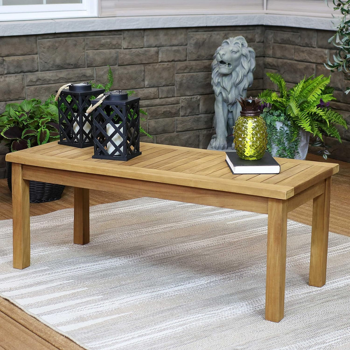 Teak Rectangular Outdoor Coffee Table E42648