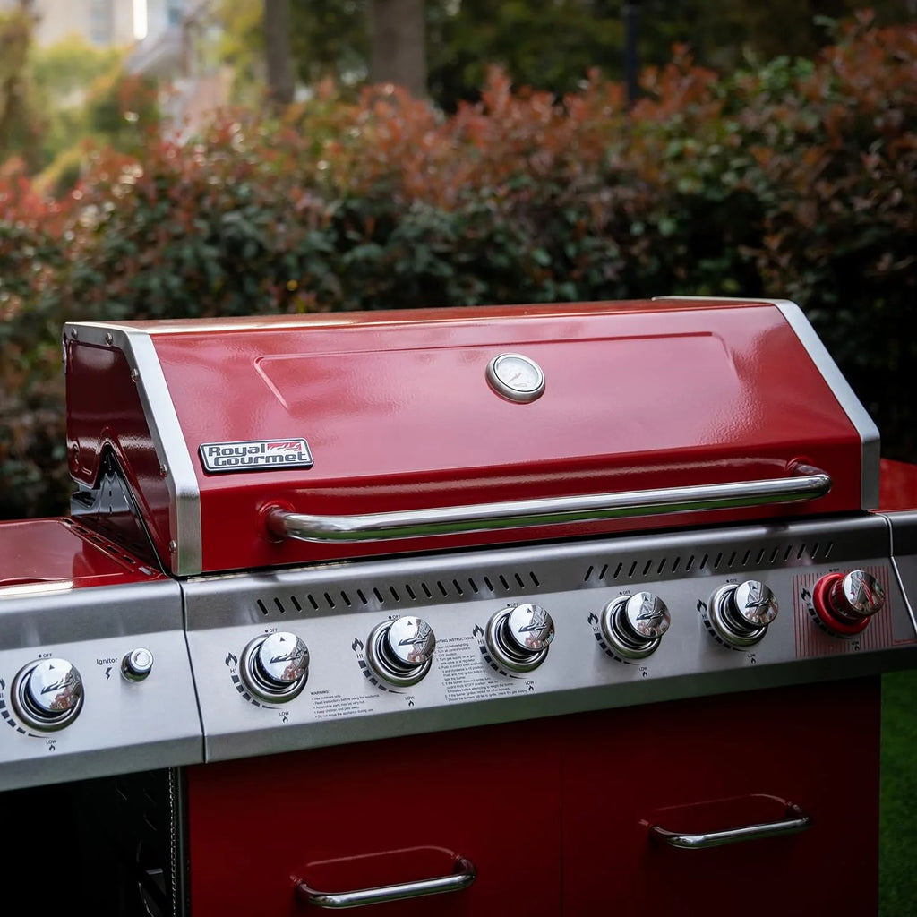 6-Burner Gas Grill with Sear Burner and Side Burner X4038