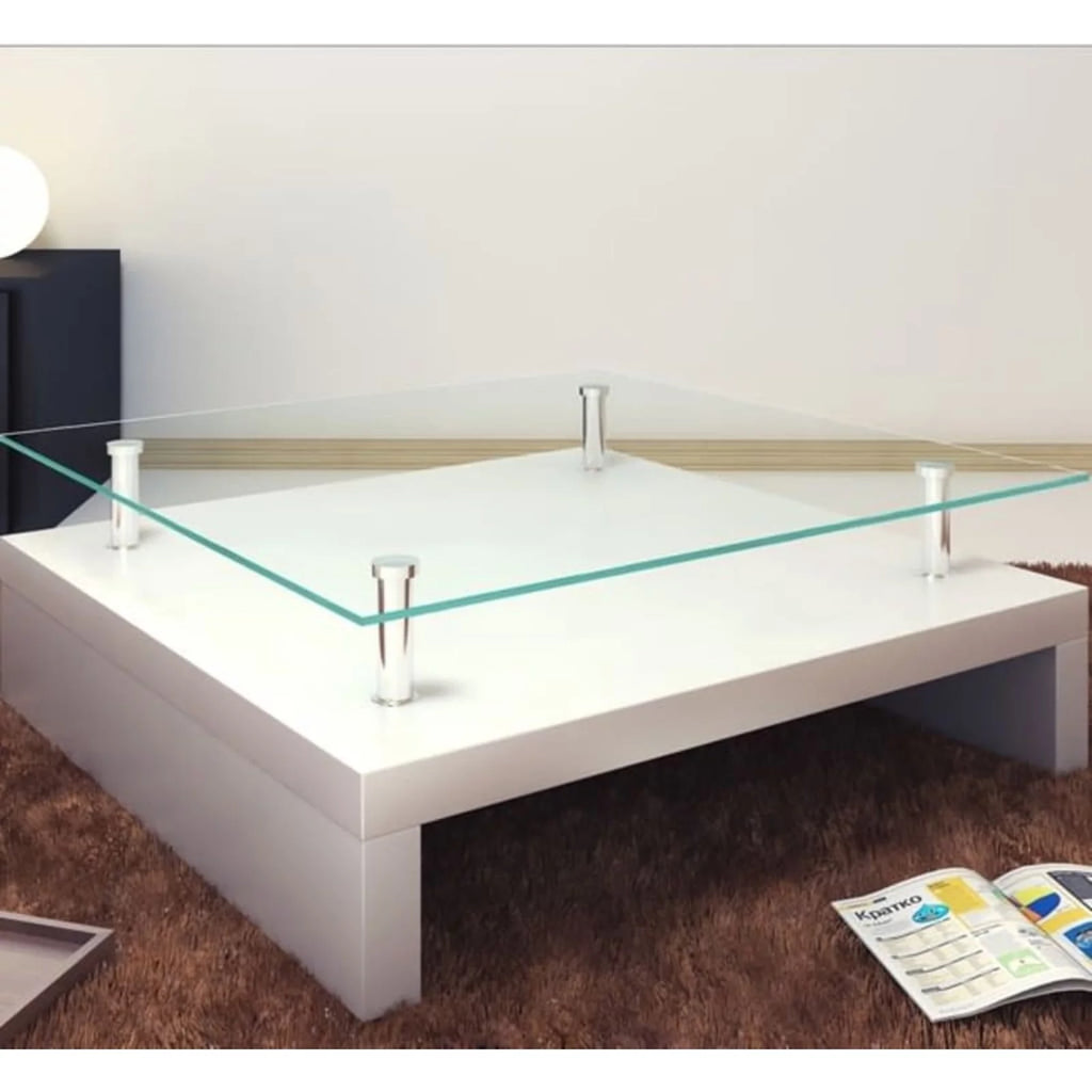 White Glass Coffee Table E68802