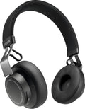 Titanium Black Bluetooth Wireless On-Ear Headphones with Mic Y489