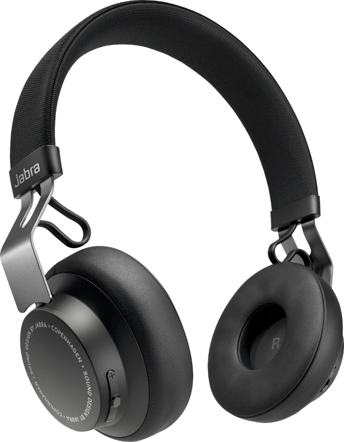 Titanium Black Bluetooth Wireless On-Ear Headphones with Mic Y489