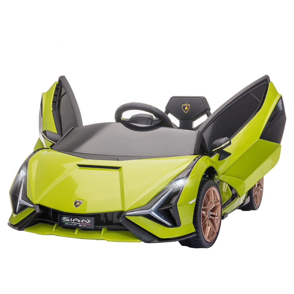 Green 12 V Electric Ride-On Car with Parent Remote Control T87856