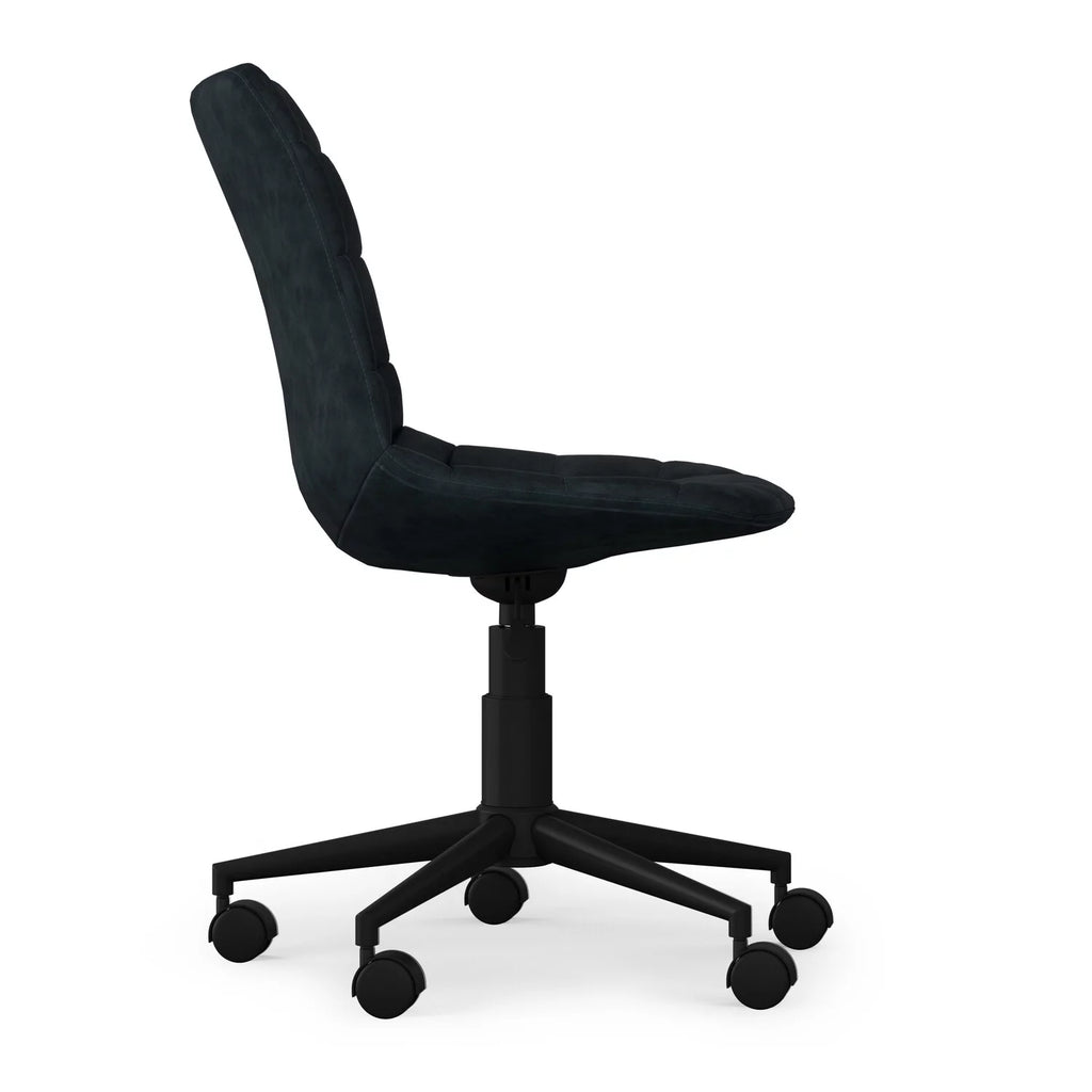 Distressed Blue Adjustable Swivel Office Chair O470787