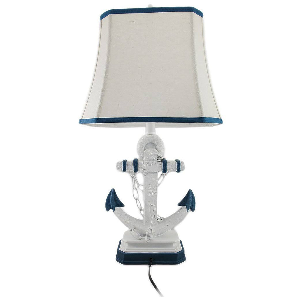Linen Shade Lamp with Anchor C880