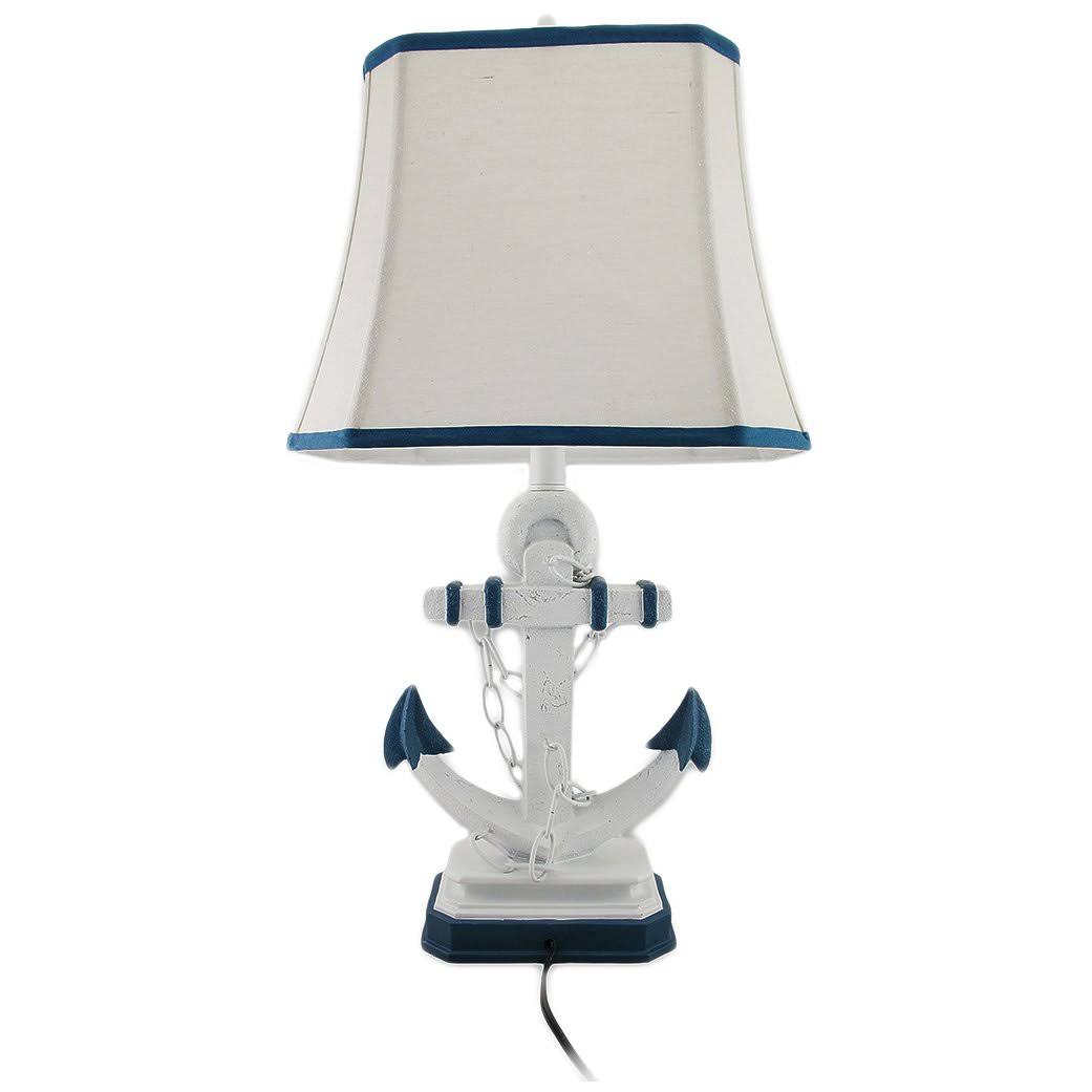 Linen Shade Lamp with Anchor C880