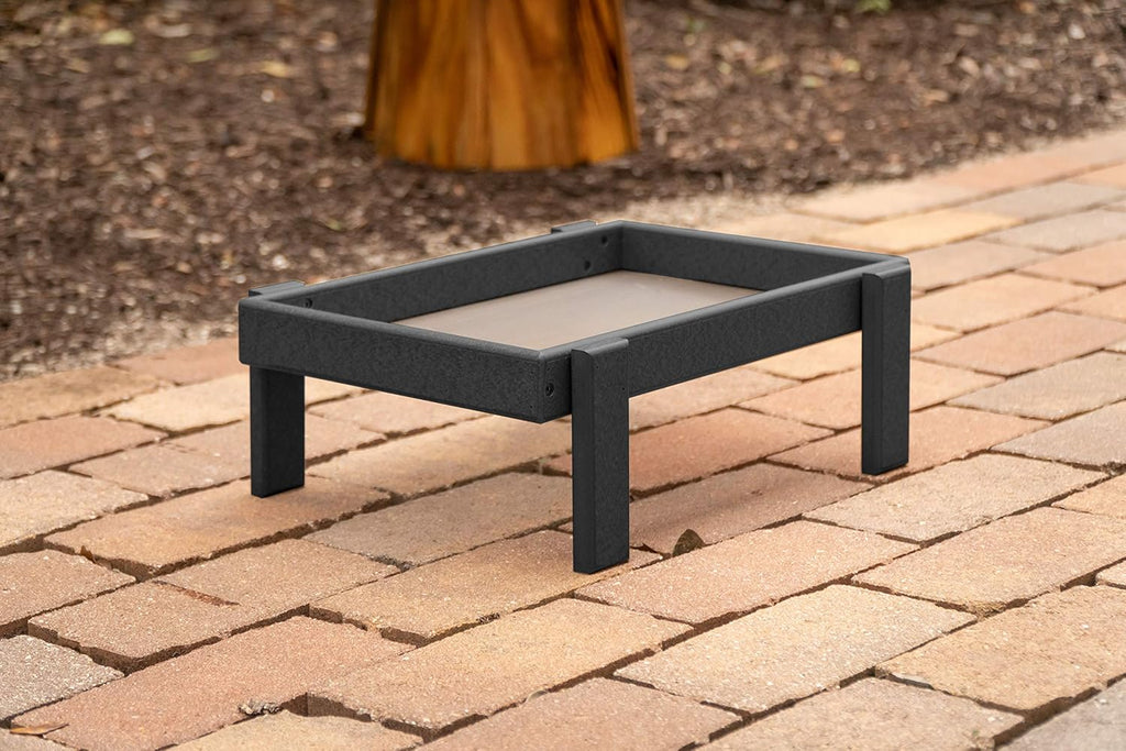 Plastic Platform Ground Bird Feeder Tray Turf Green D133704