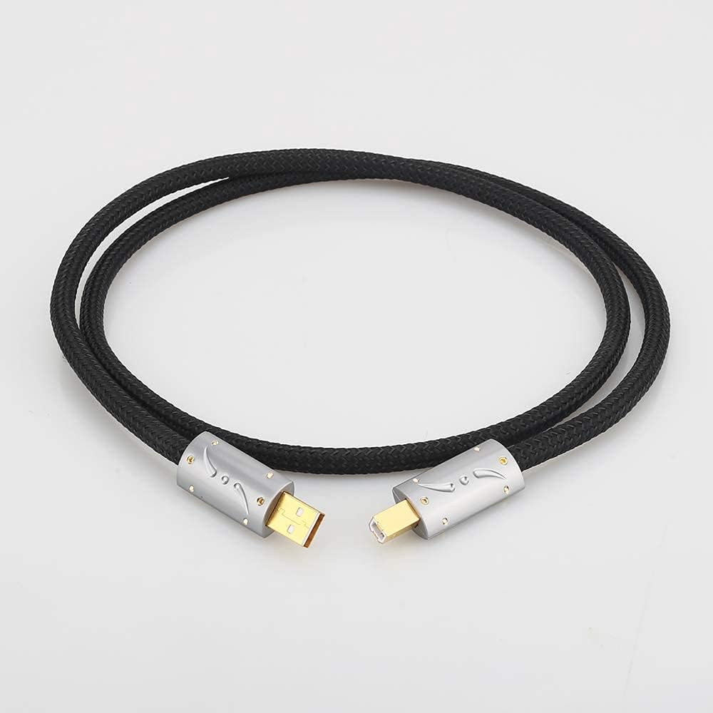 Silver Plated OFC USB Audio Cable 3.3FT/1M Y170624