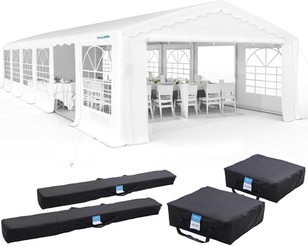 20x40 Heavy Duty Outdoor Galvanized Party Tent with Storage Bags O82099