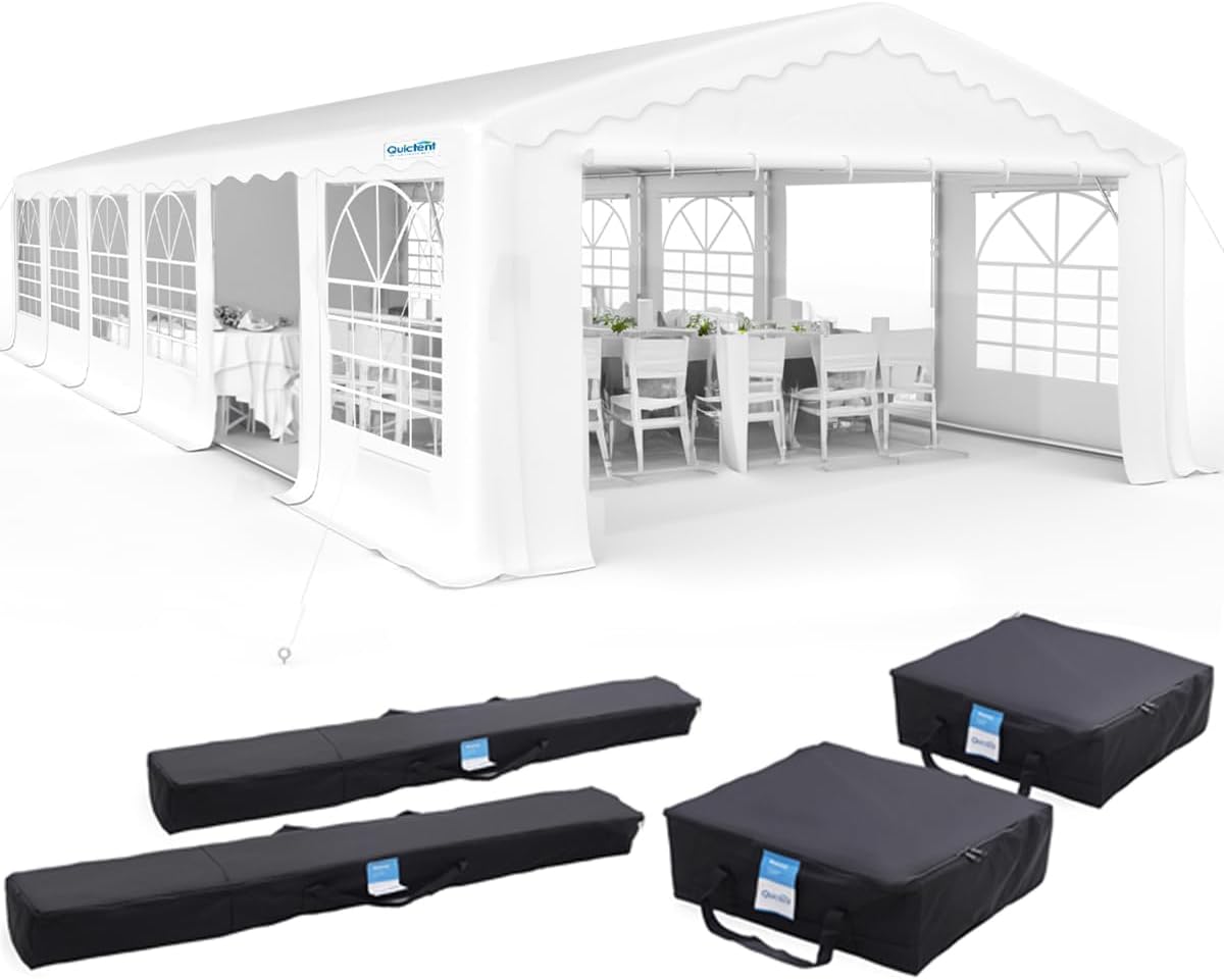 20x40 Heavy Duty Outdoor Galvanized Party Tent with Storage Bags O82099