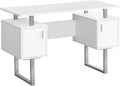 White Metal Laminate Computer Desk X4912