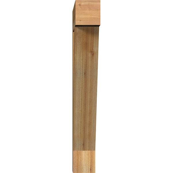 6x22W x 32x22D x 44x22H Traditional Block Rough Sawn Bracket R701