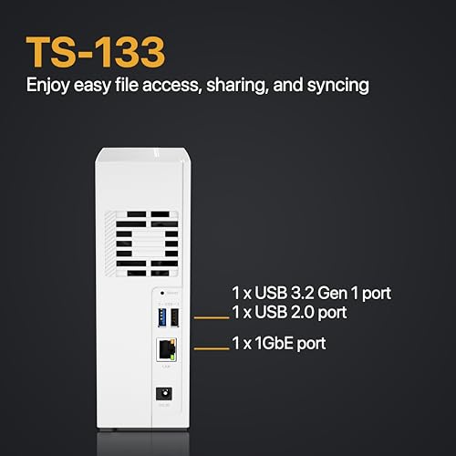 4 Bay NAS with 12TB Storage Capacity, Preconfigured RAID 5 Drives, 2.5GbE Ports D4802