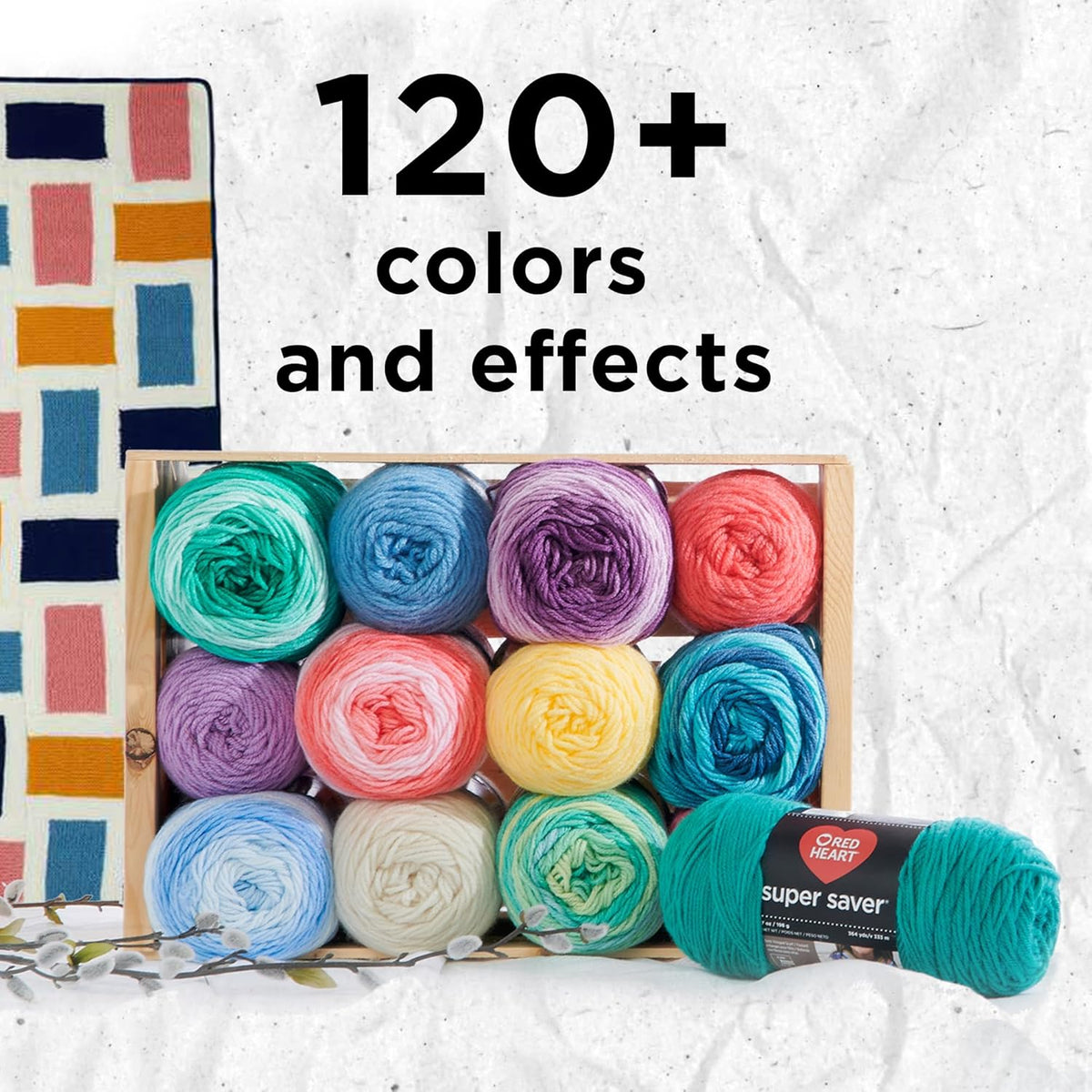3 Pack 198g Acrylic 4 Medium Worsted Yarn Y46265
