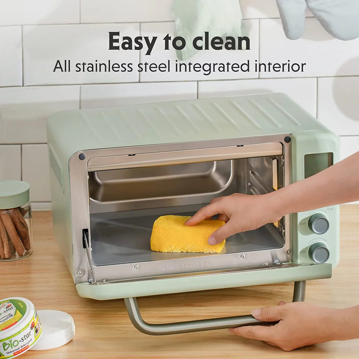 7-in-1 Digital Air Fryer Toaster Oven, 11QT, Mint Green S95981