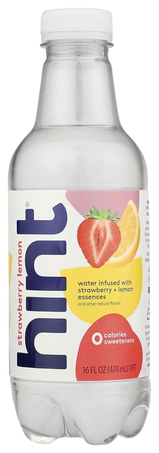 Strawberry Lemon Infused Water, 16 Fluid Ounce (Pack of 12) F68520