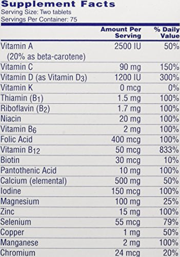 150 Count Multivitamins (Pack of 2) S735