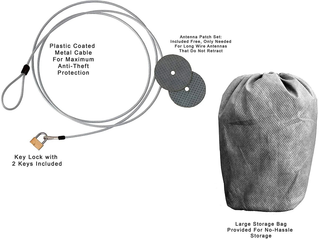 SUV Car Cover 184 inches Long Outdoor with Cable Lock, Bag & Wind Straps Y6835