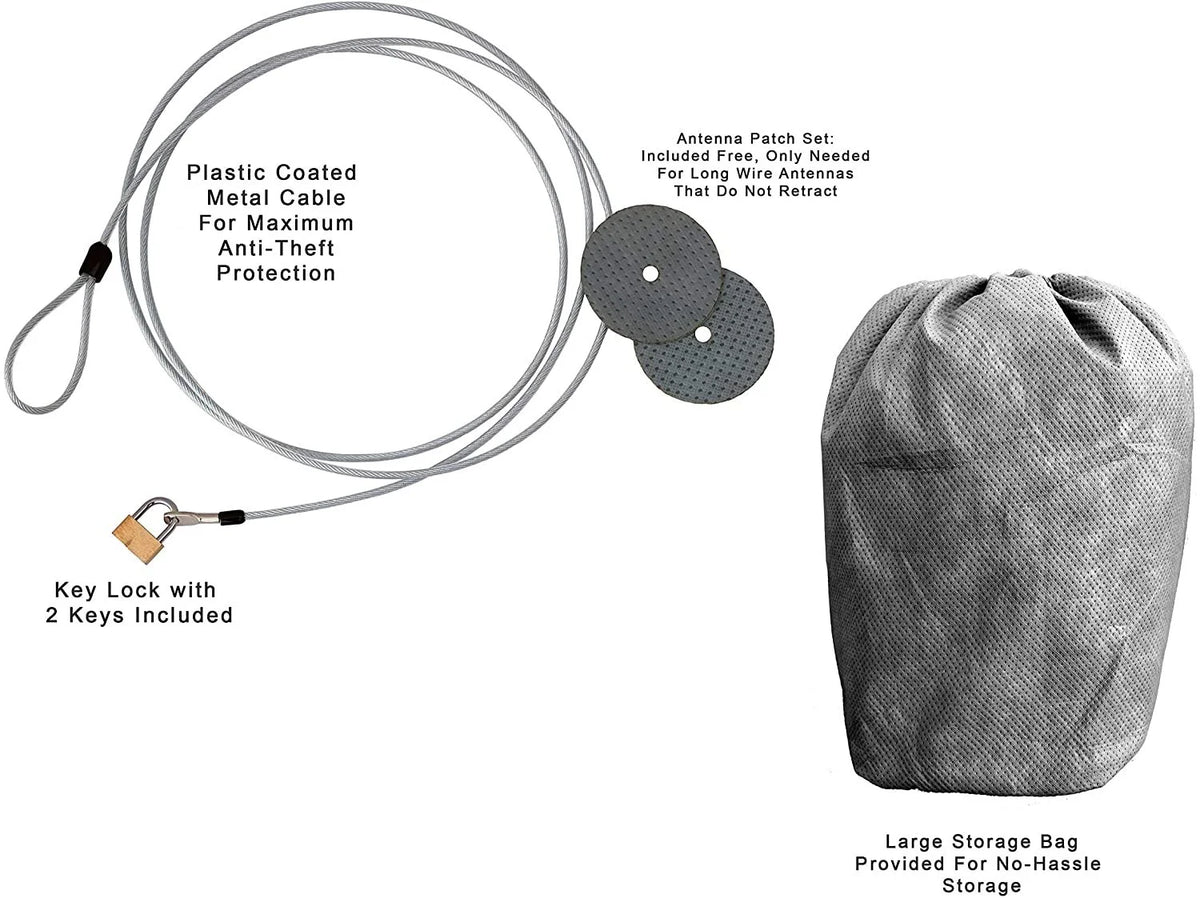 SUV Car Cover 184 inches Long Outdoor with Cable Lock, Bag & Wind Straps Y6835