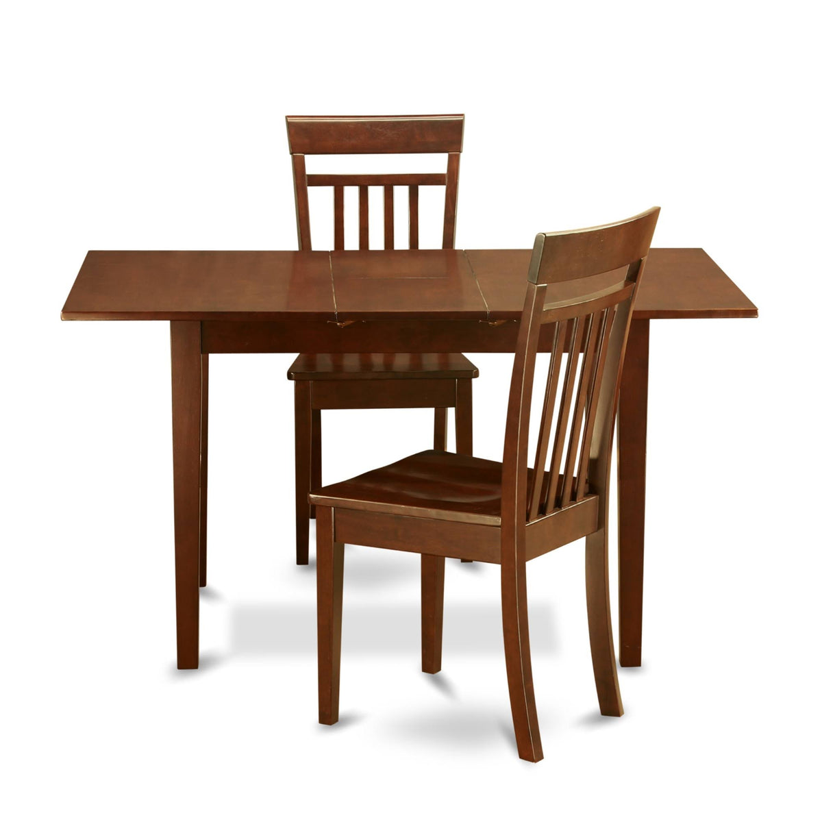 3 PC Kitchen Table Set with Leaf and 2 Dining Chairs B603