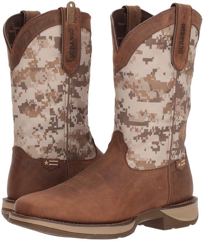 Brown Desert Camo Work Boots I3857