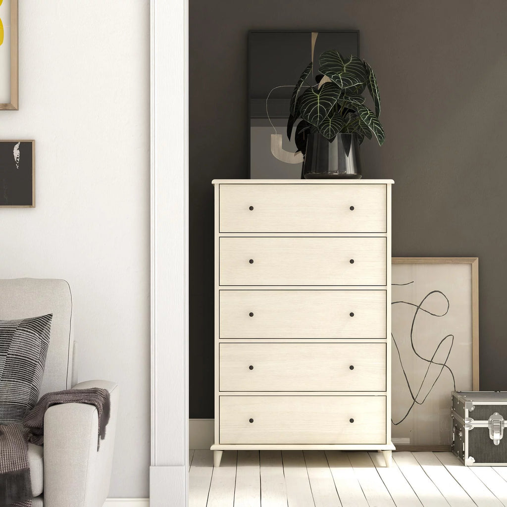 5-Drawer Ivory Oak Dresser X4983