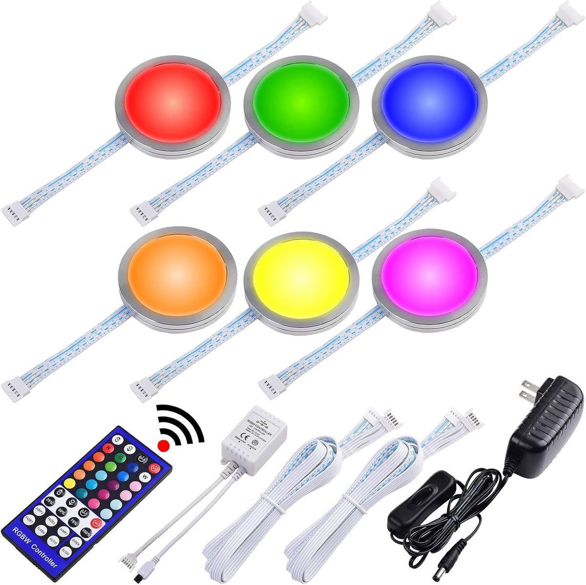 Linkable RGBWW Under Cabinet LED Lighting Kit E4302