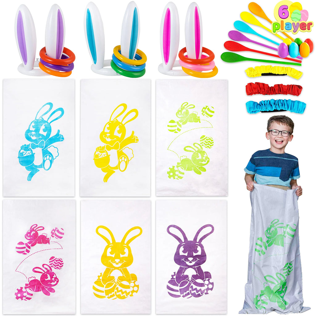 36Pcs 6 Player Easter Potato Sack Race Bags for Kids U817