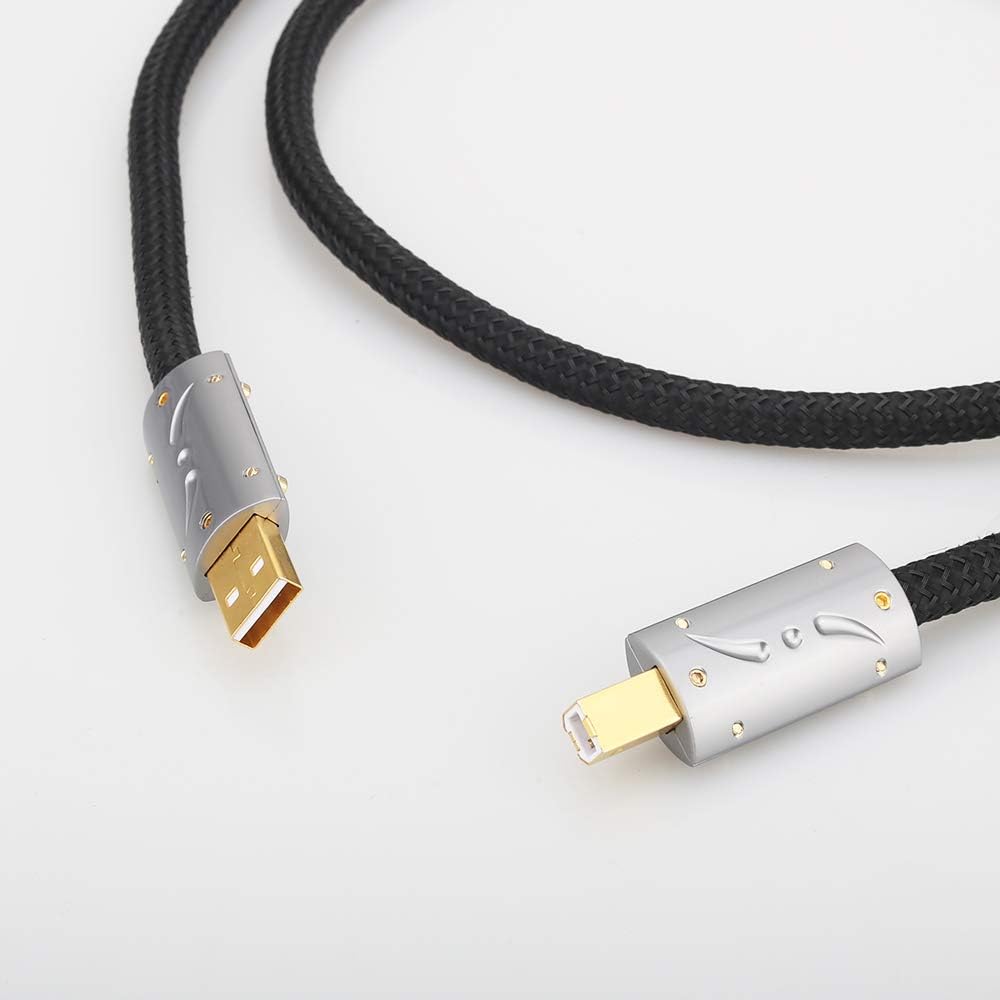 Silver Plated OFC USB Audio Cable 3.3FT/1M Y170624
