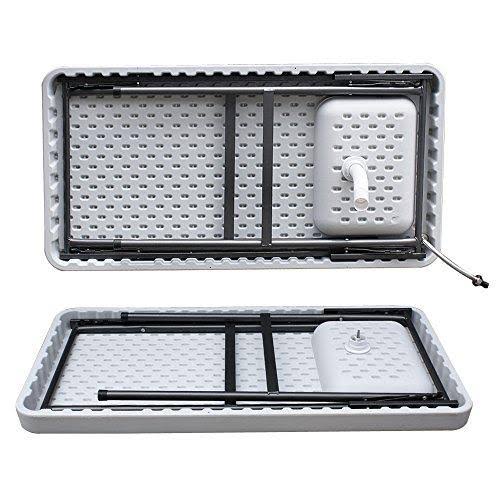 Folding Portable Fish Cleaning Cutting Table Camping Sink Faucet Silver V5883