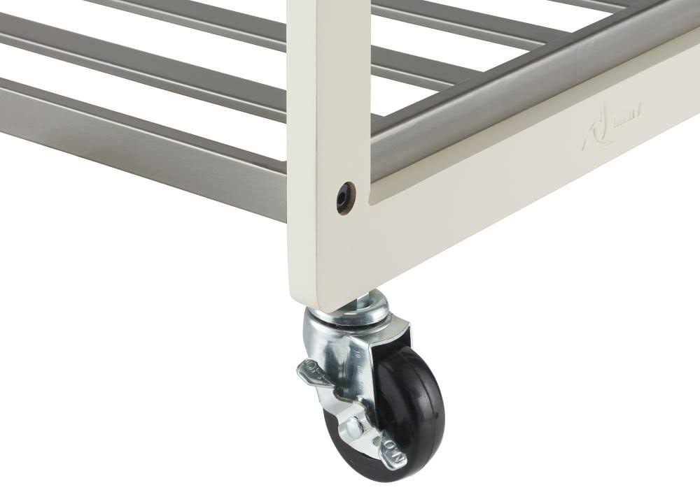 White 3 Bag Laundry Cart M292